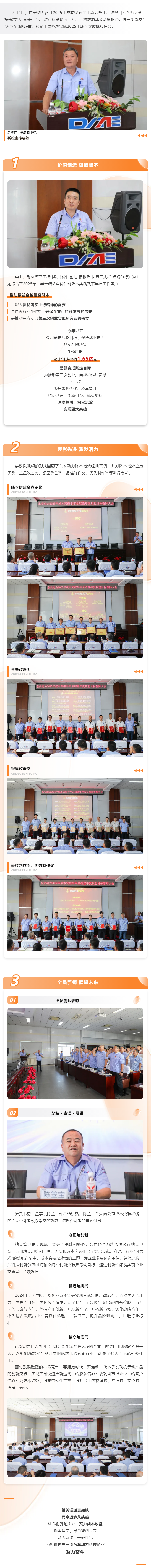 加壓奮進，加碼發力！東(dōng)安動力成本突破全年(nián)挑戰4個(gè)億！